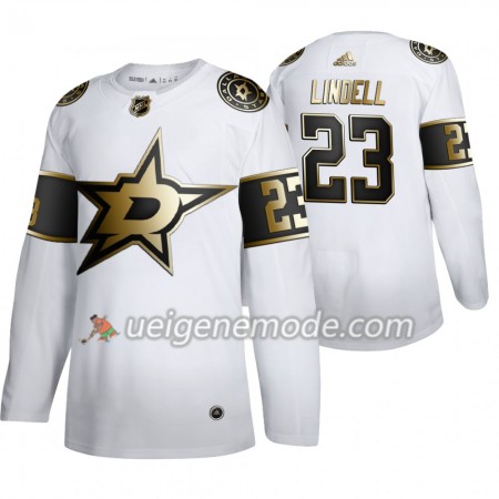 Herren Eishockey Dallas Stars Trikot Esa Lindell 23 Adidas 2019-2020 Golden Edition Weiß Authentic